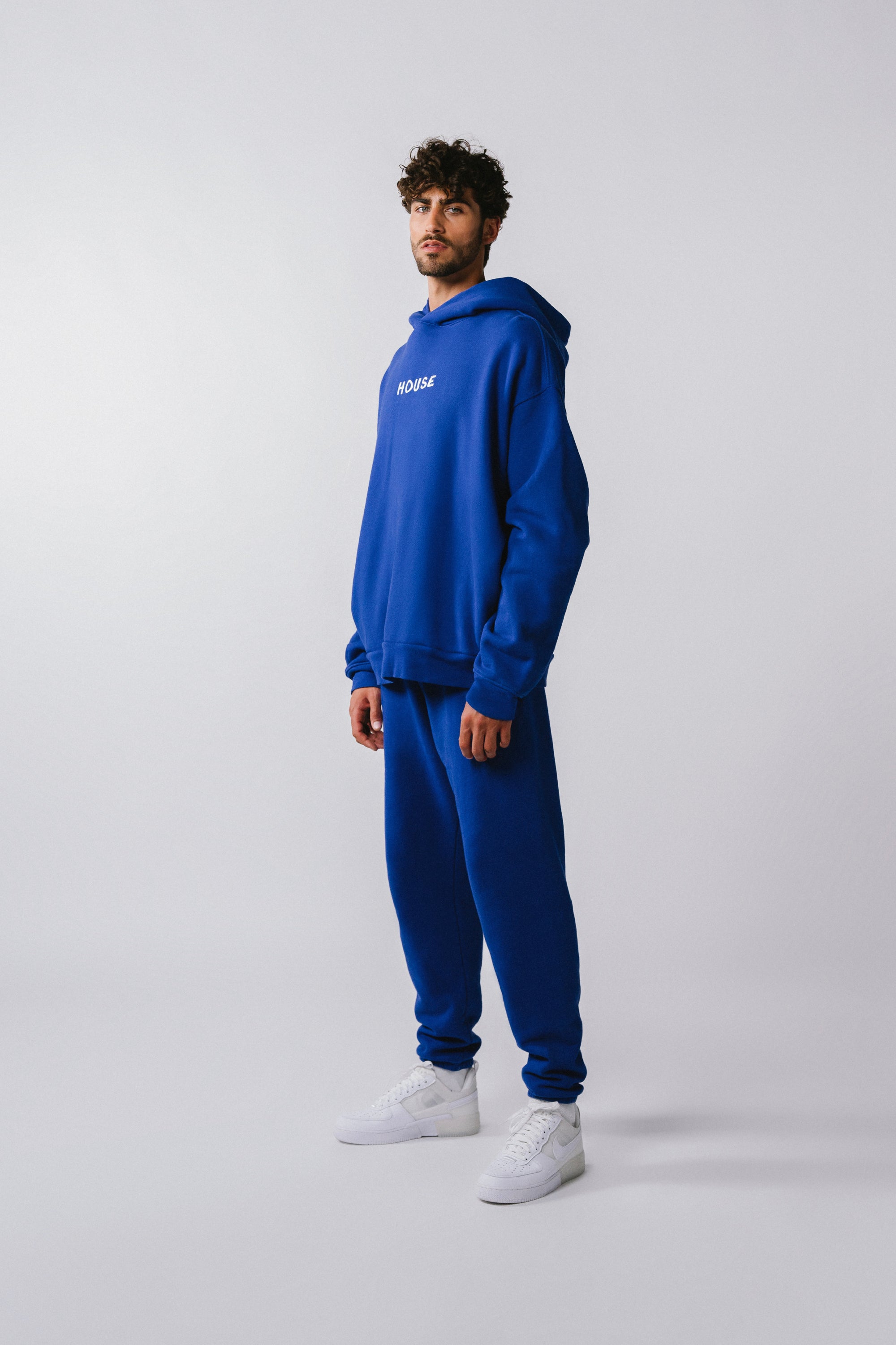 Mens Hoodie Azul