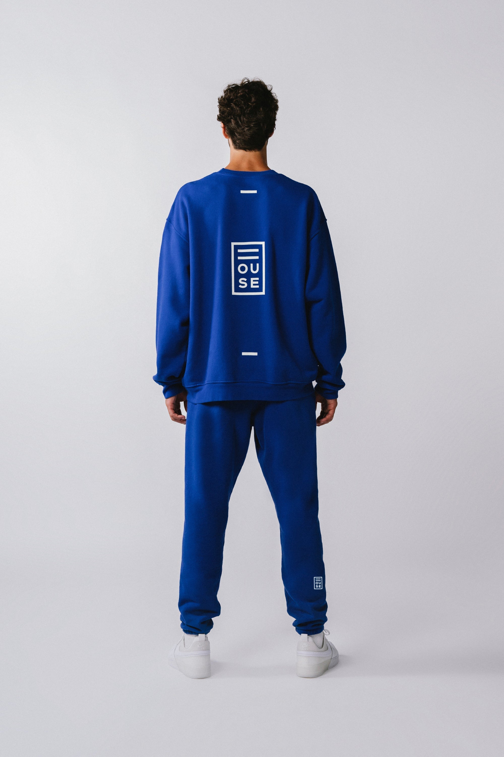 Mens Unisex Crew Azul