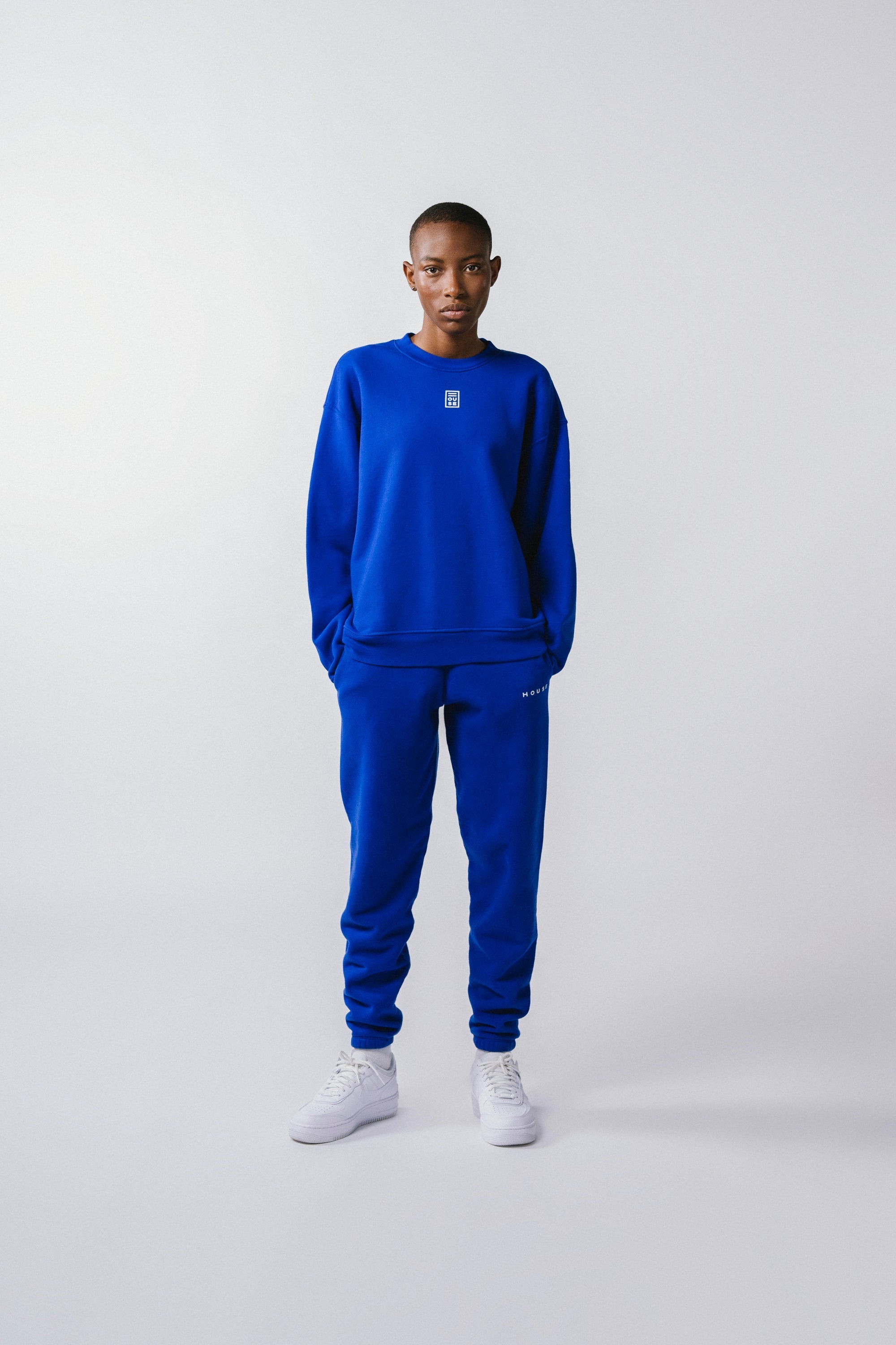 Womens Unisex Crew Azul