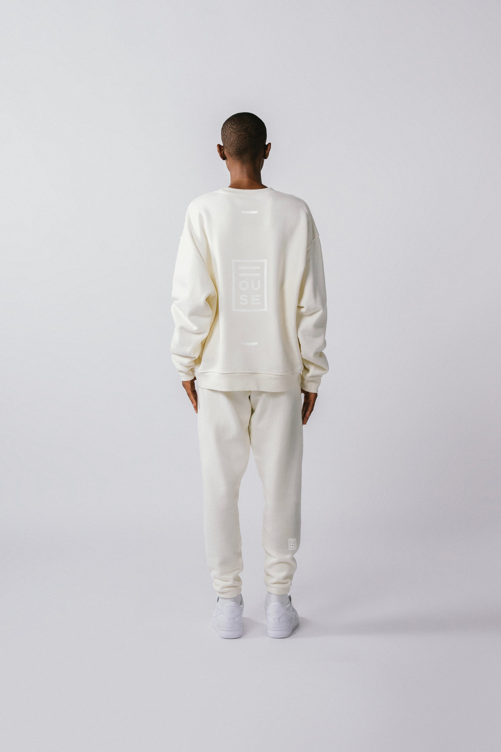 Womens Crew Off White