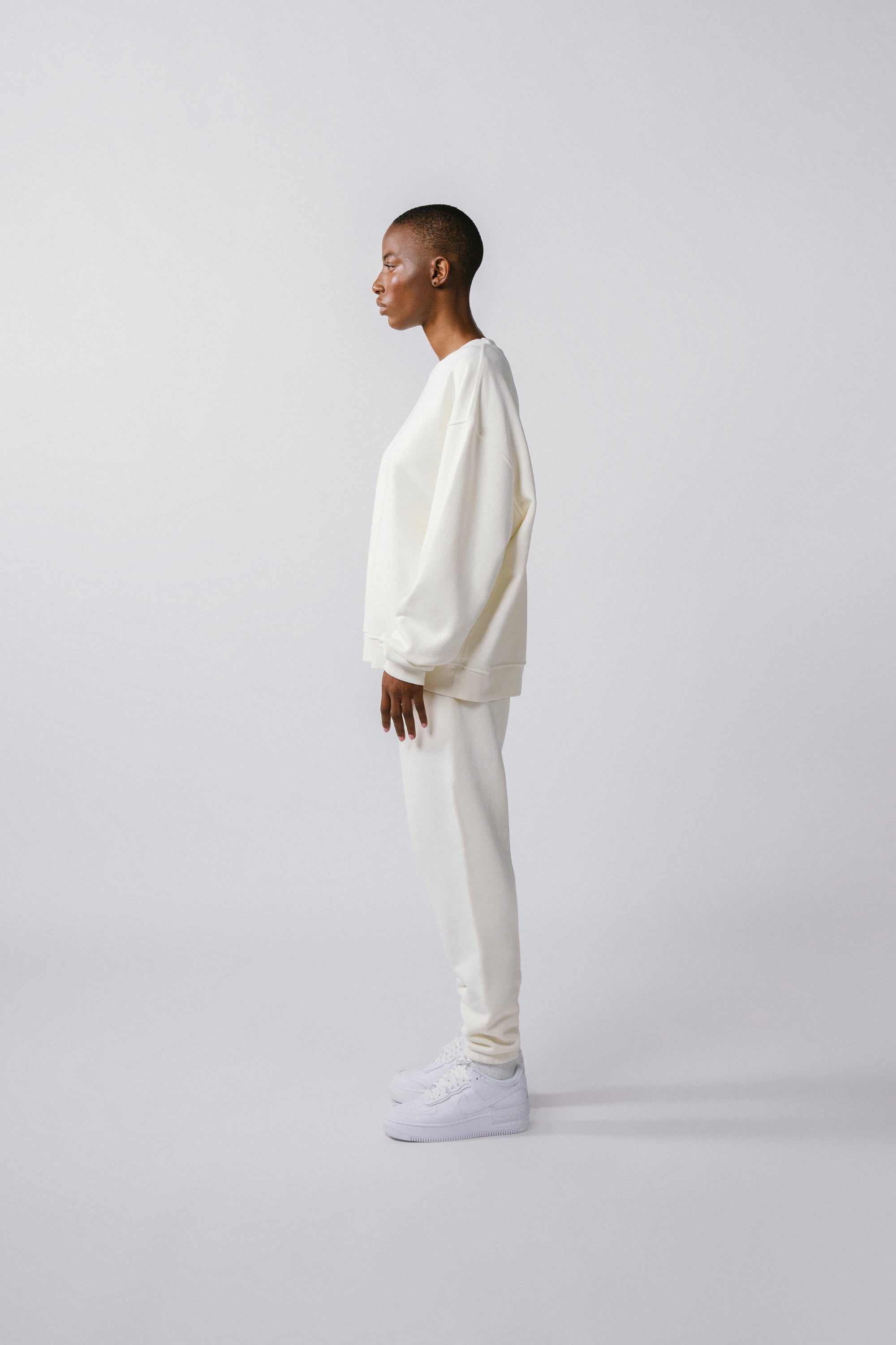 Womens Crew Off White