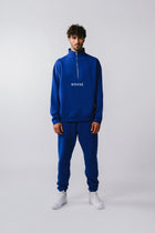 Mens Quarter Zip Sweat Top Azul