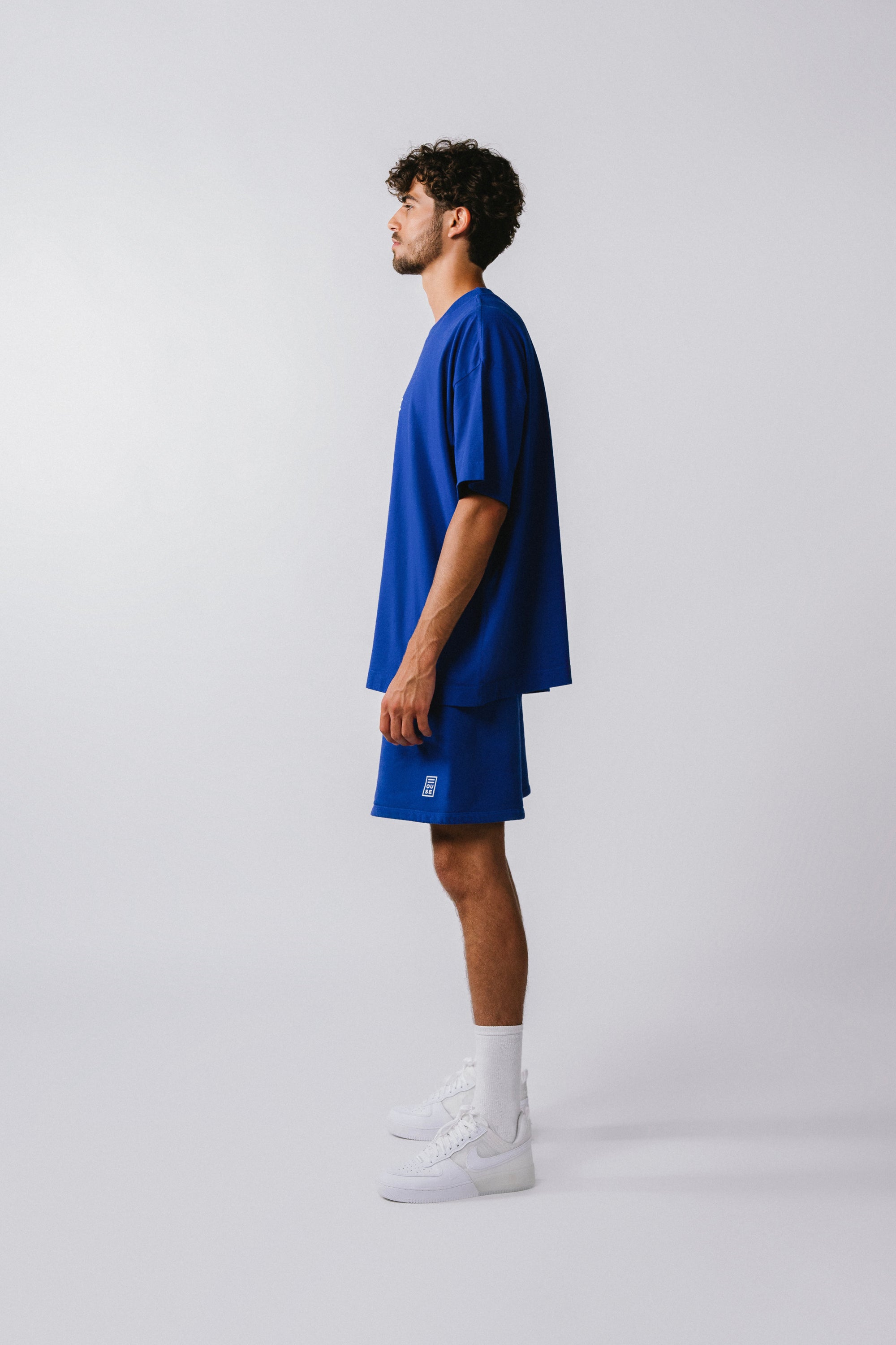 Mens Sweat T-Shirt Azul