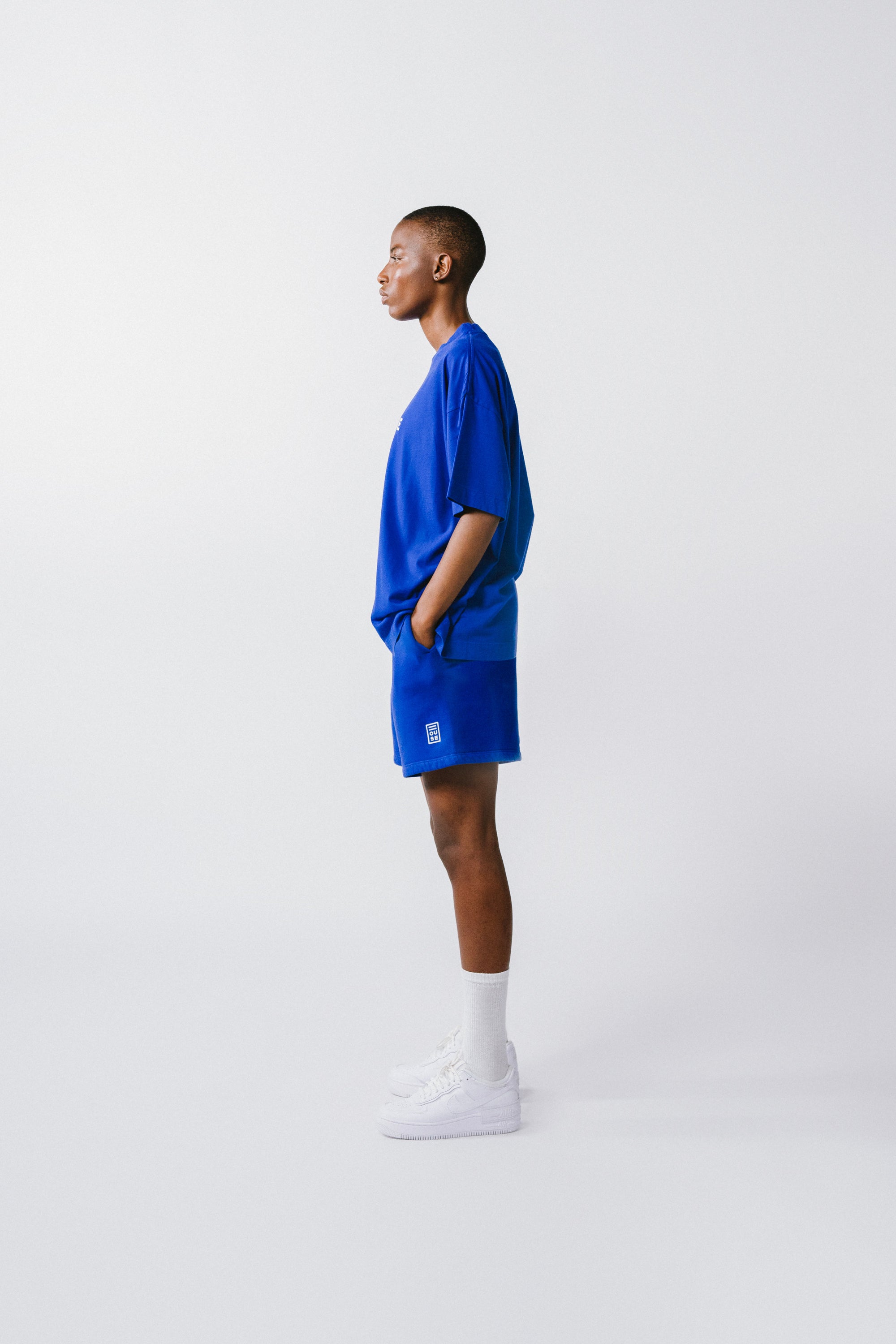 Womens Sweat T-Shirt Azul