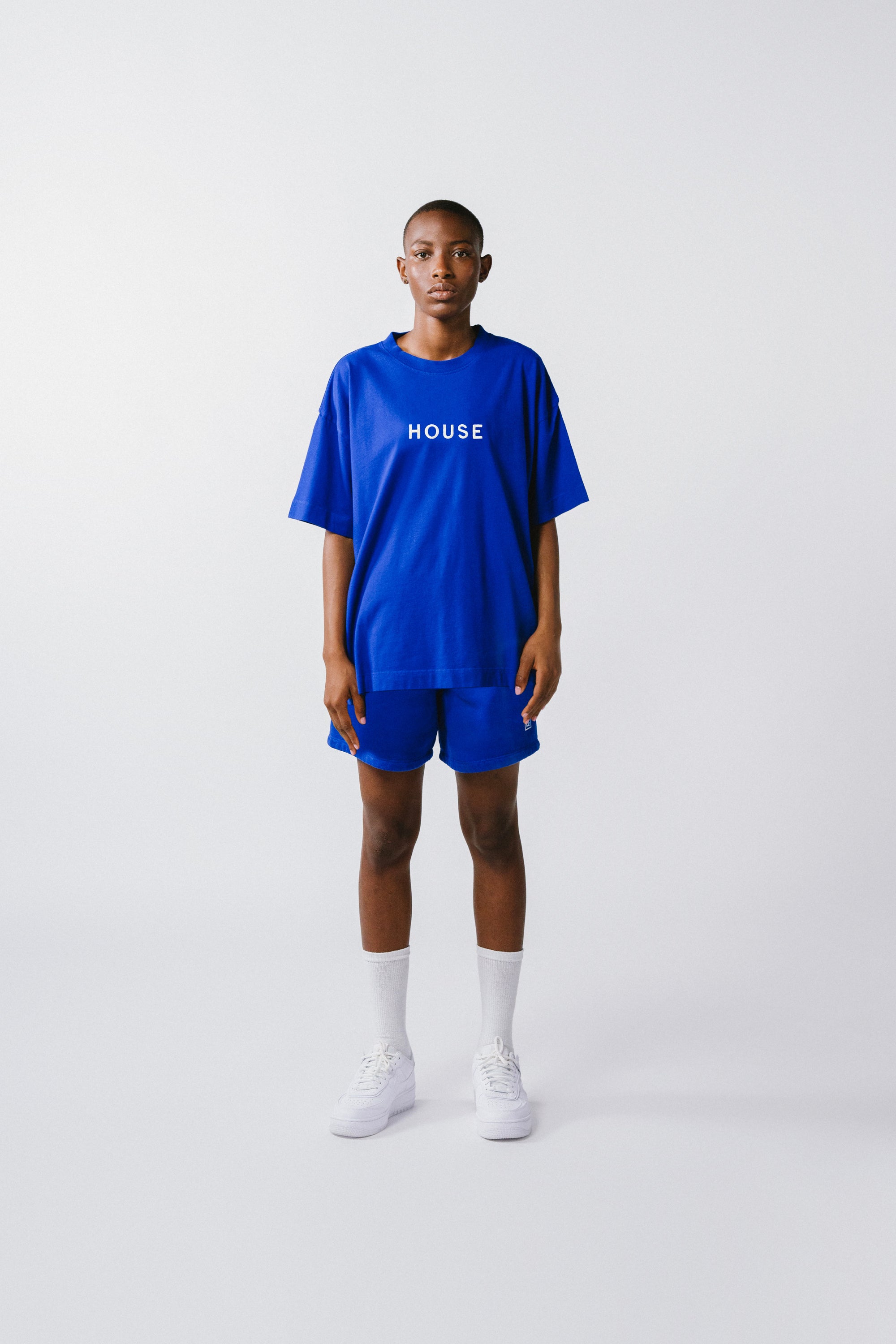 Womens Sweat T-Shirt Azul