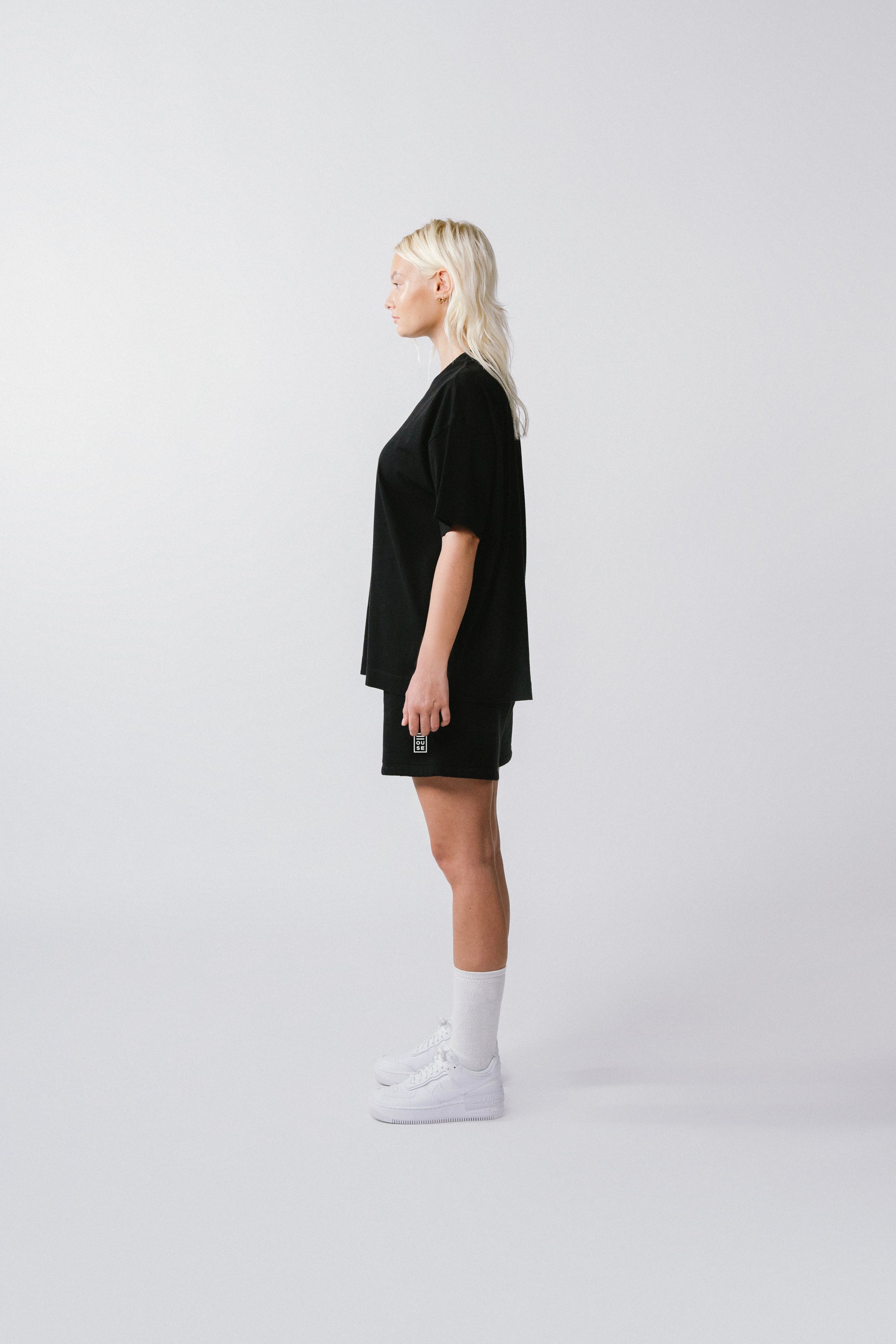 Womens Sweat T-Shirt Black