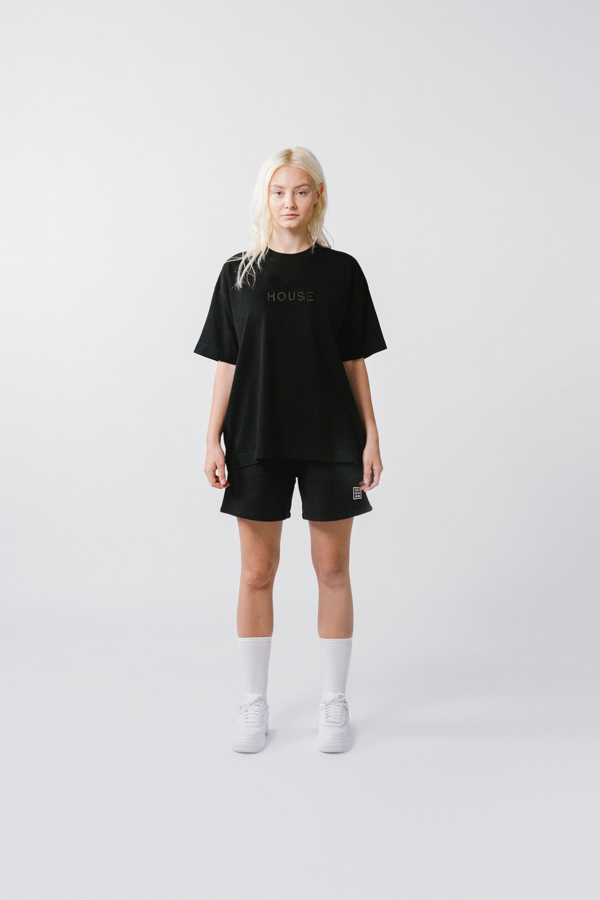 Womens Sweat T-Shirt Black