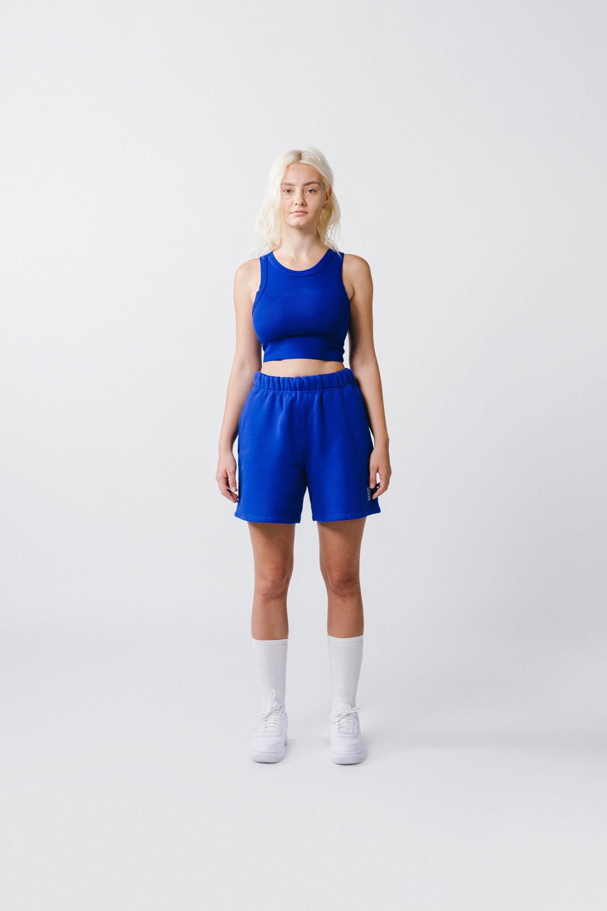 Womens Sweat Short Azul