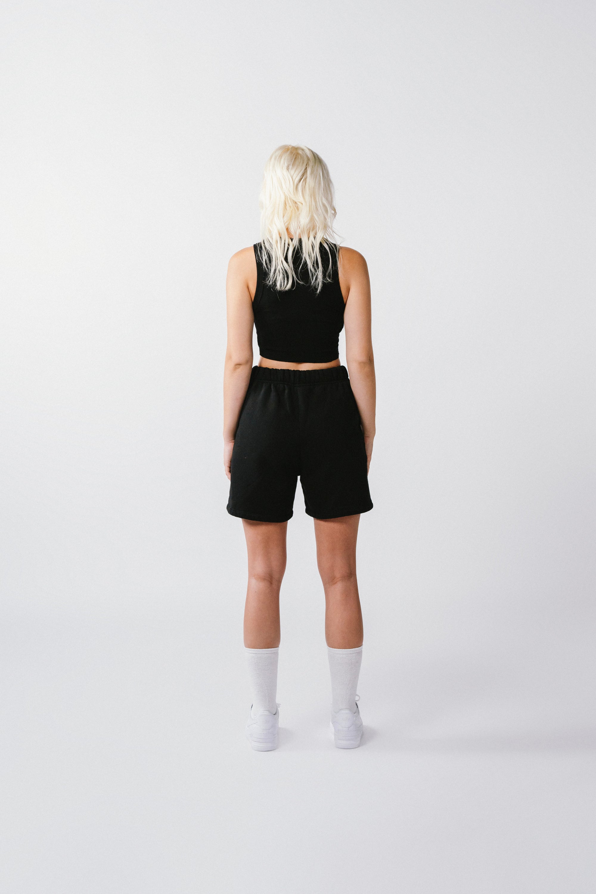 Womens Sweat Short Black