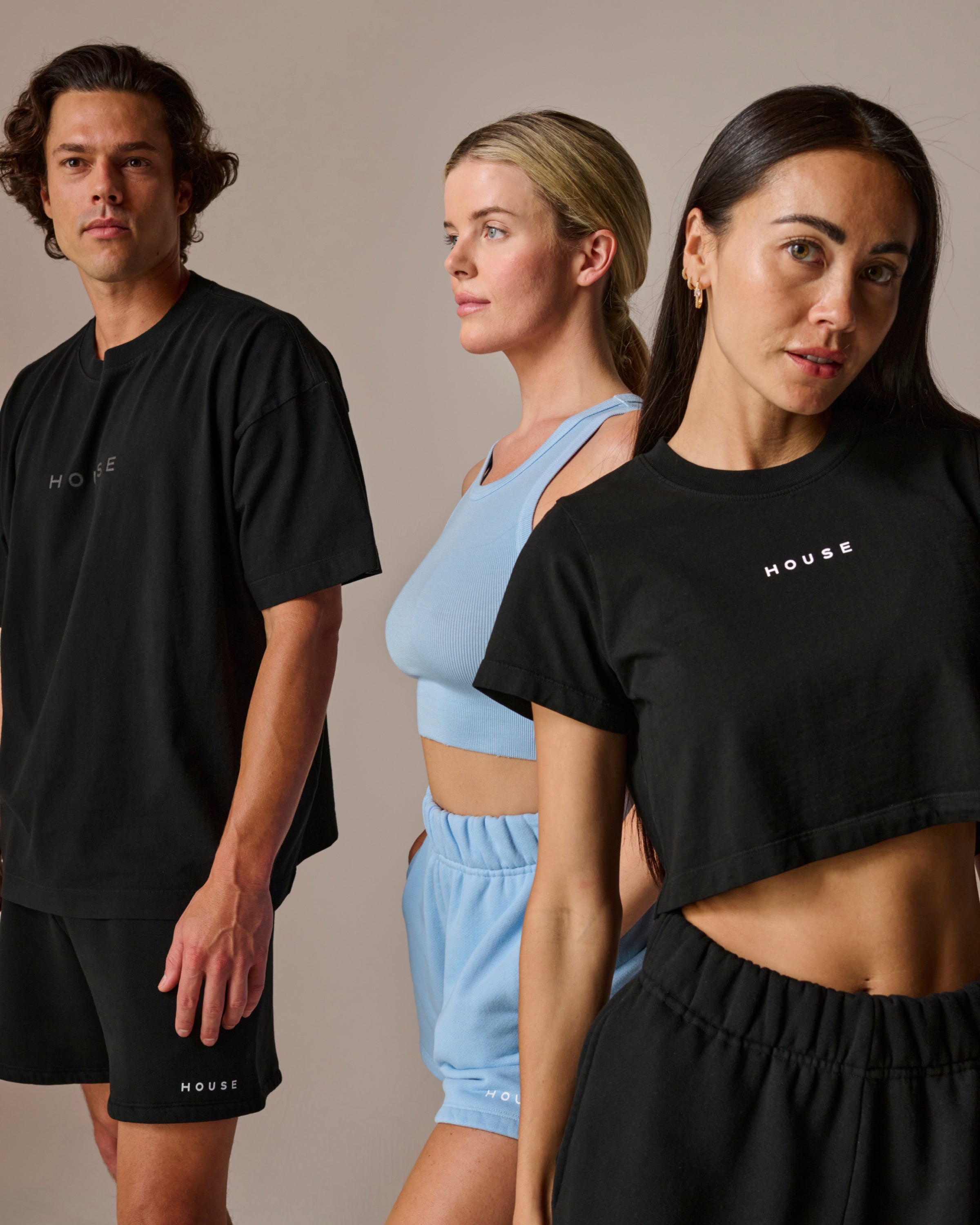 Cropped Baby Tee - Black