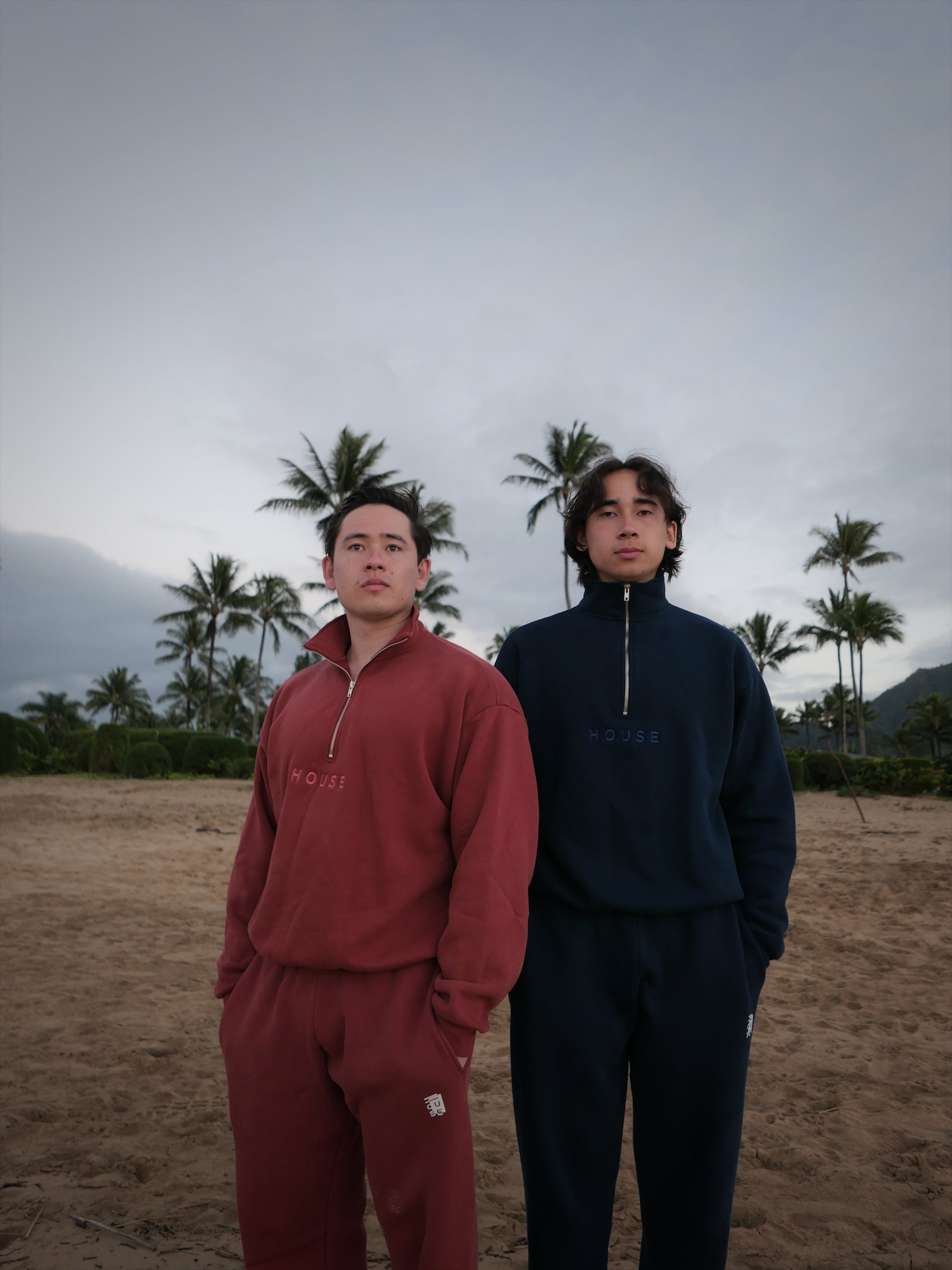 Quarter Zip - Mars Red