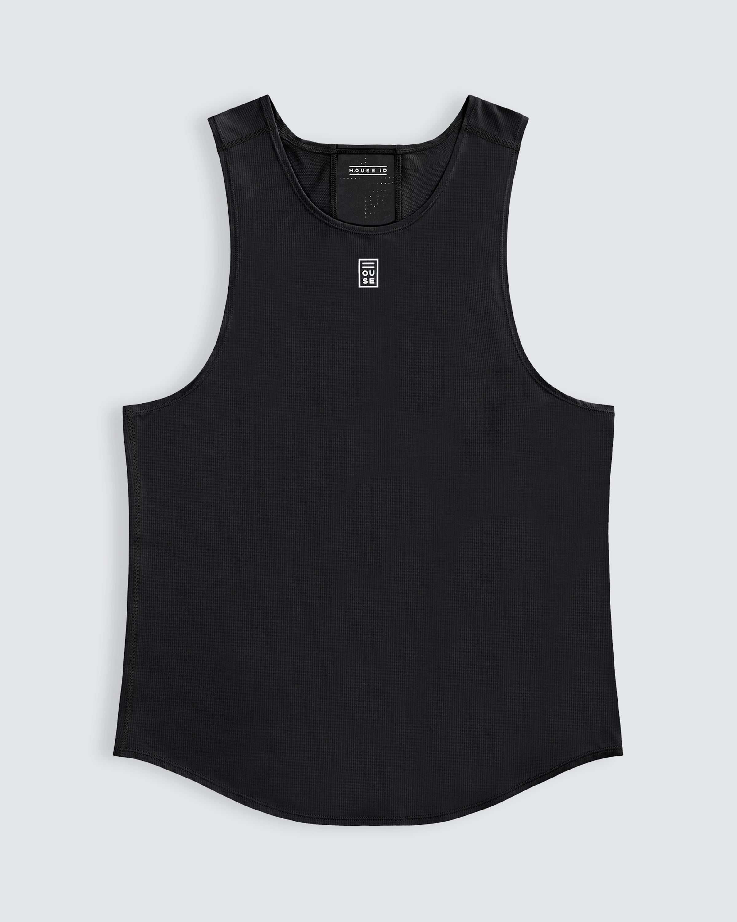 Mens athletic tank in black