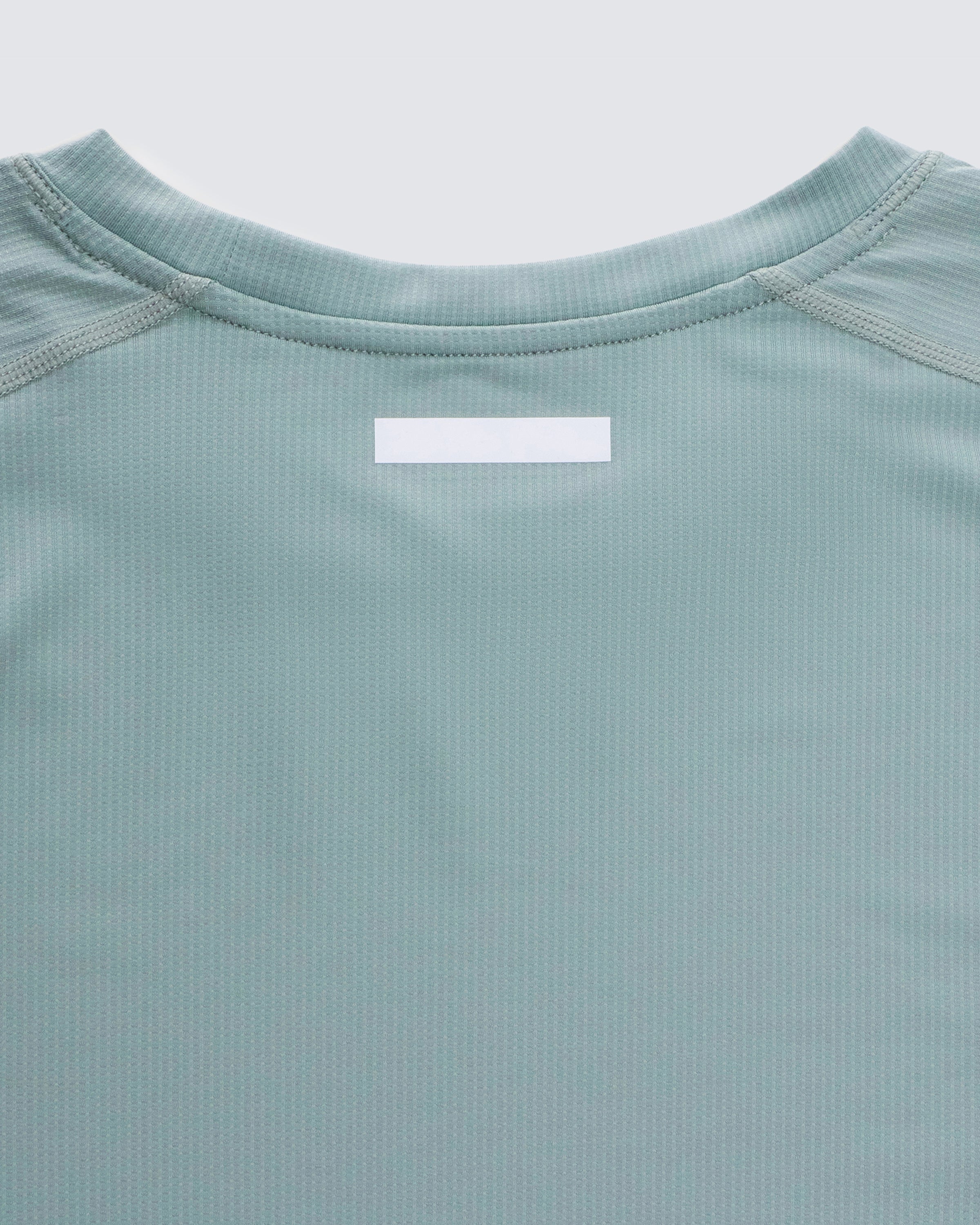 Mens Athletic Long Sleeve Top in Sea Green