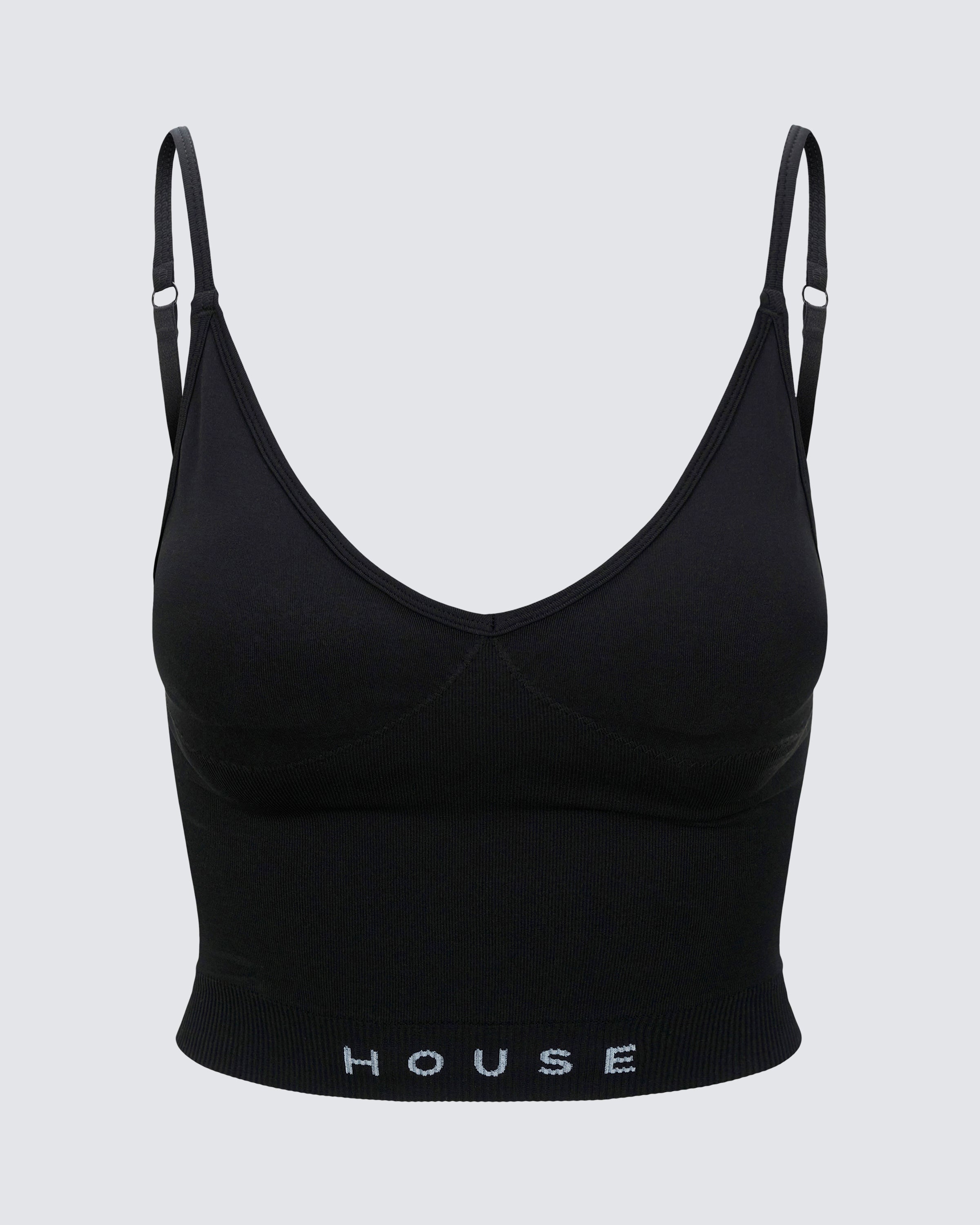 Seamless Tank Top in Black