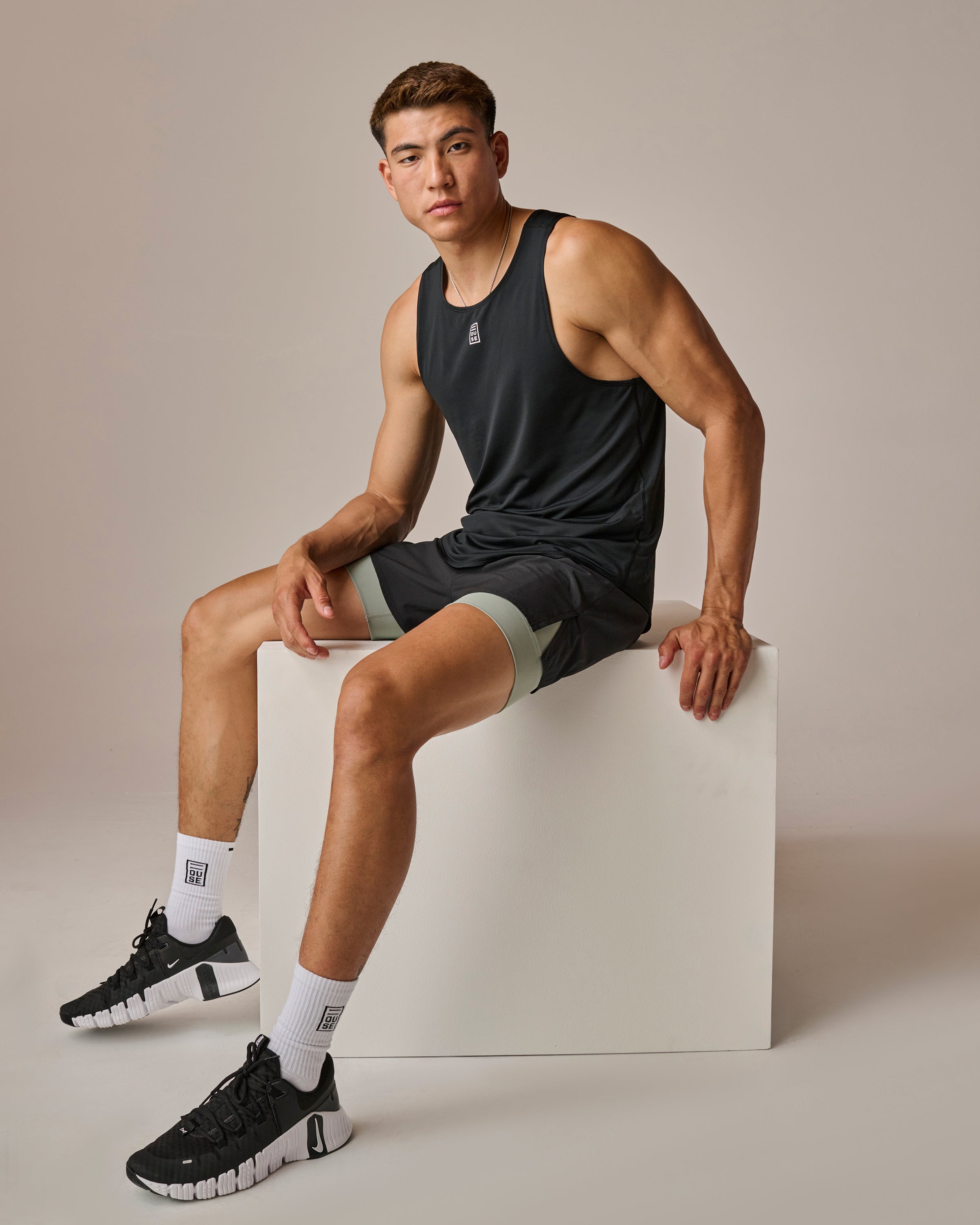 Mens Athletic Tank Black