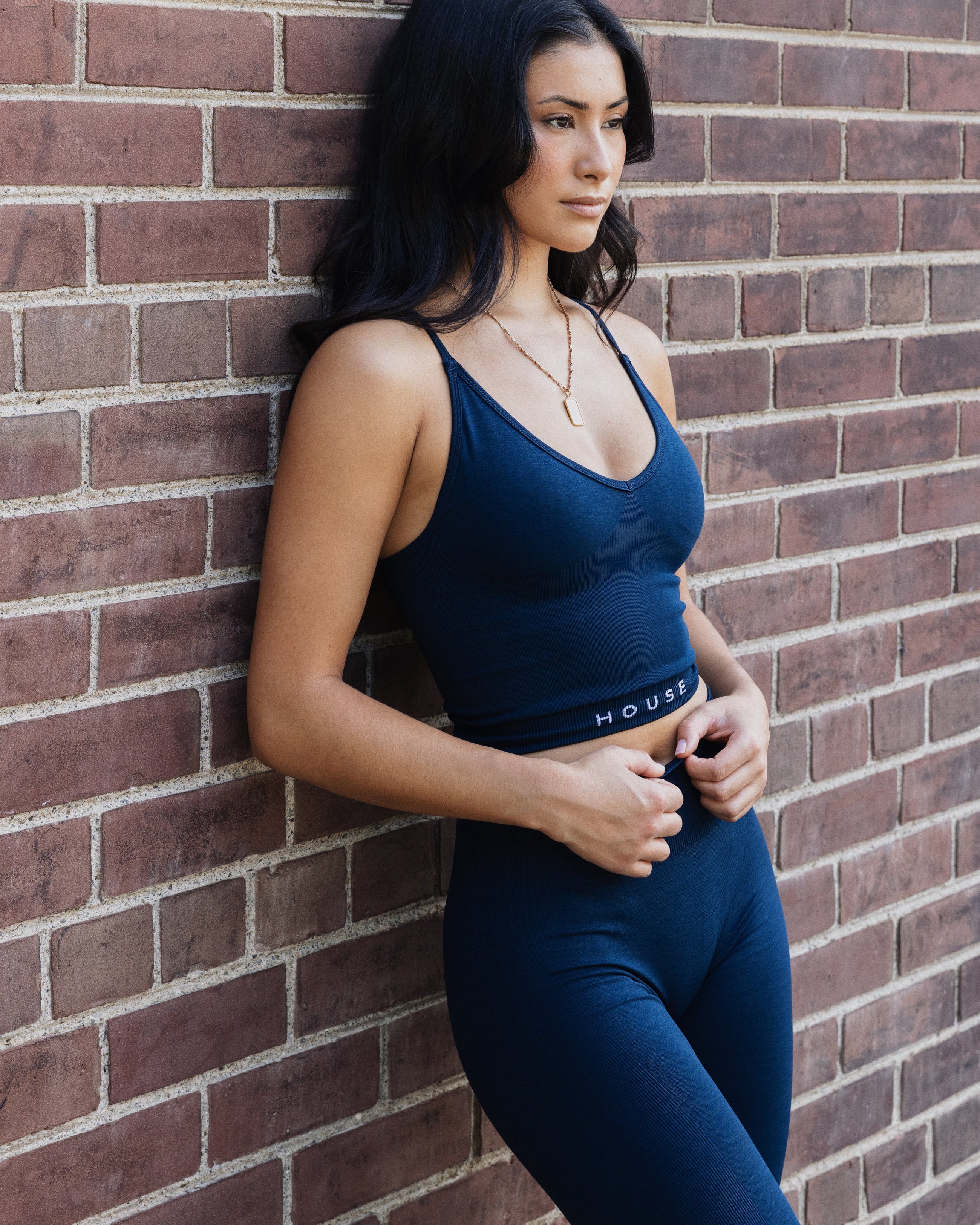 Seamless Tank - Navy