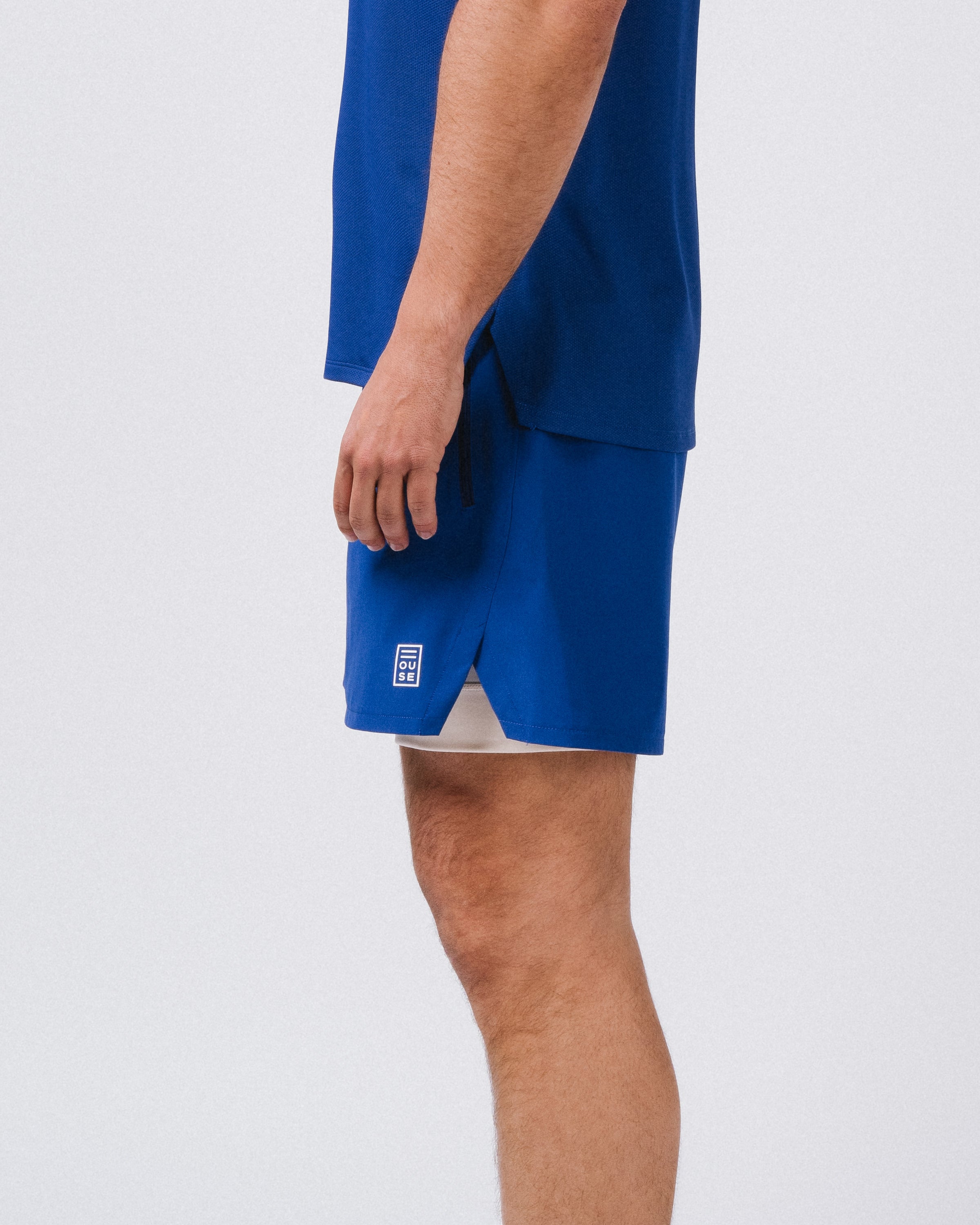 Mens Shorts Azul Off White