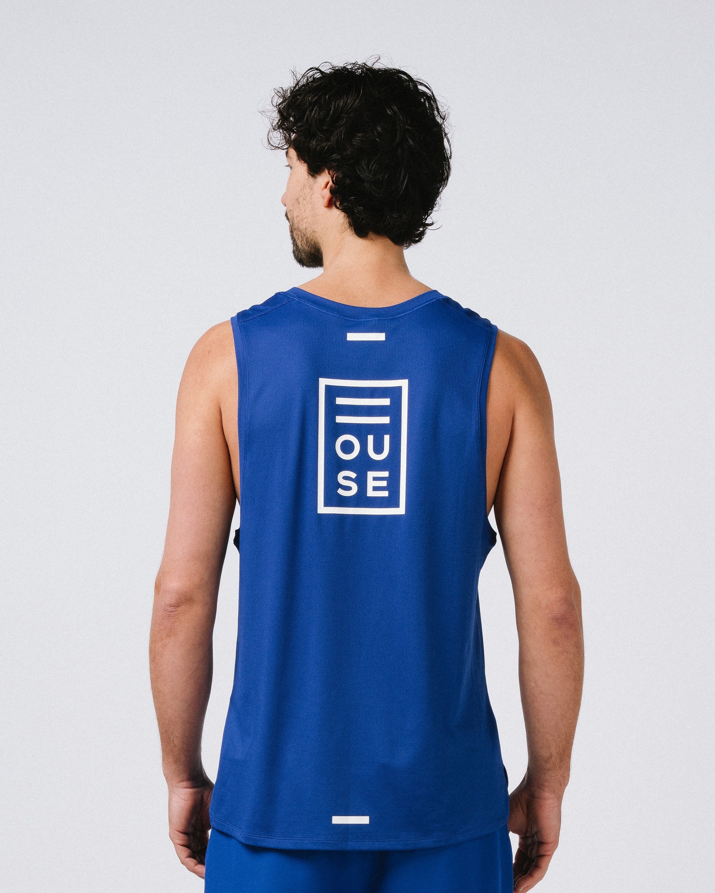 Mens Athletic Tank Azul