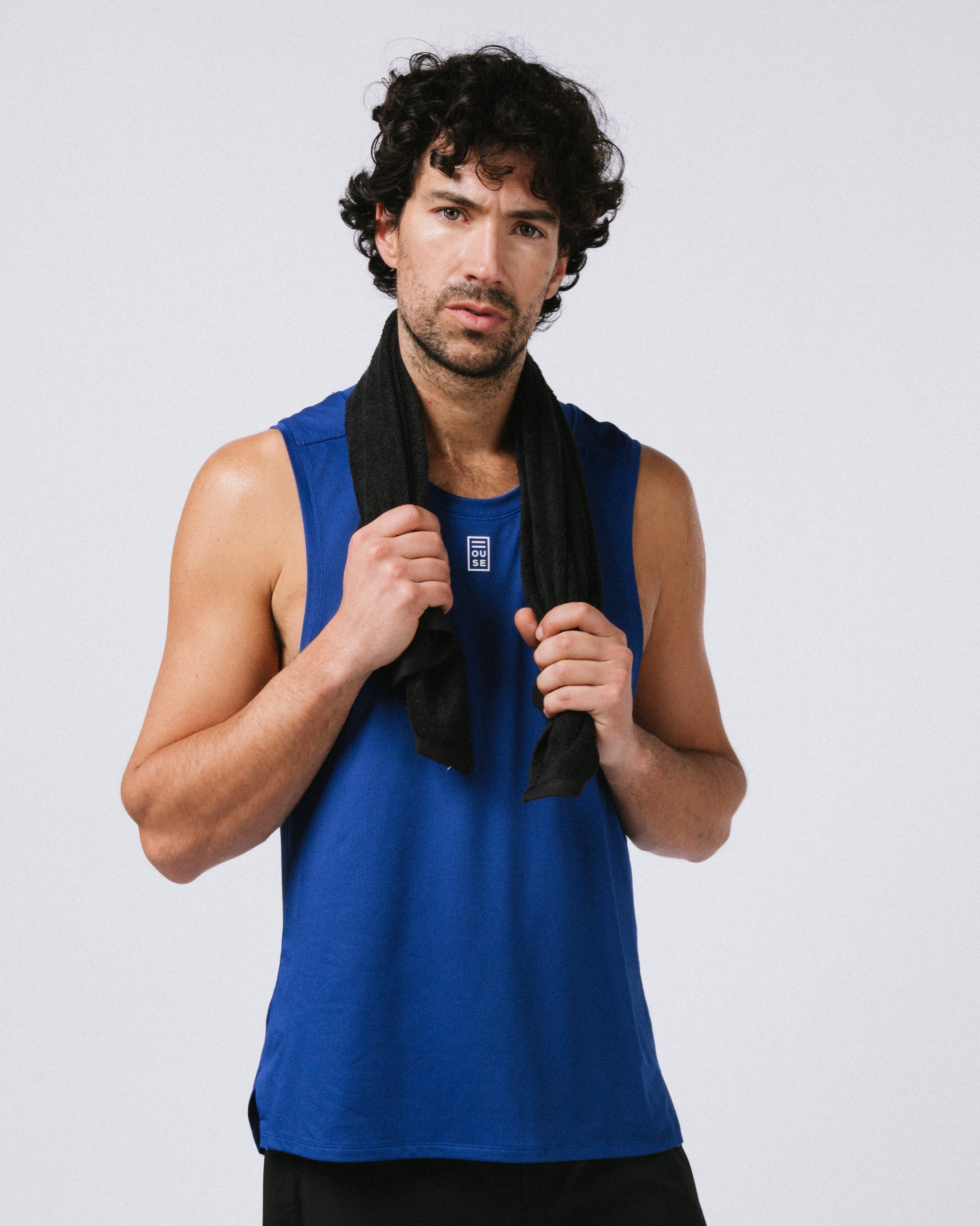 Mens Athletic Tank Azul