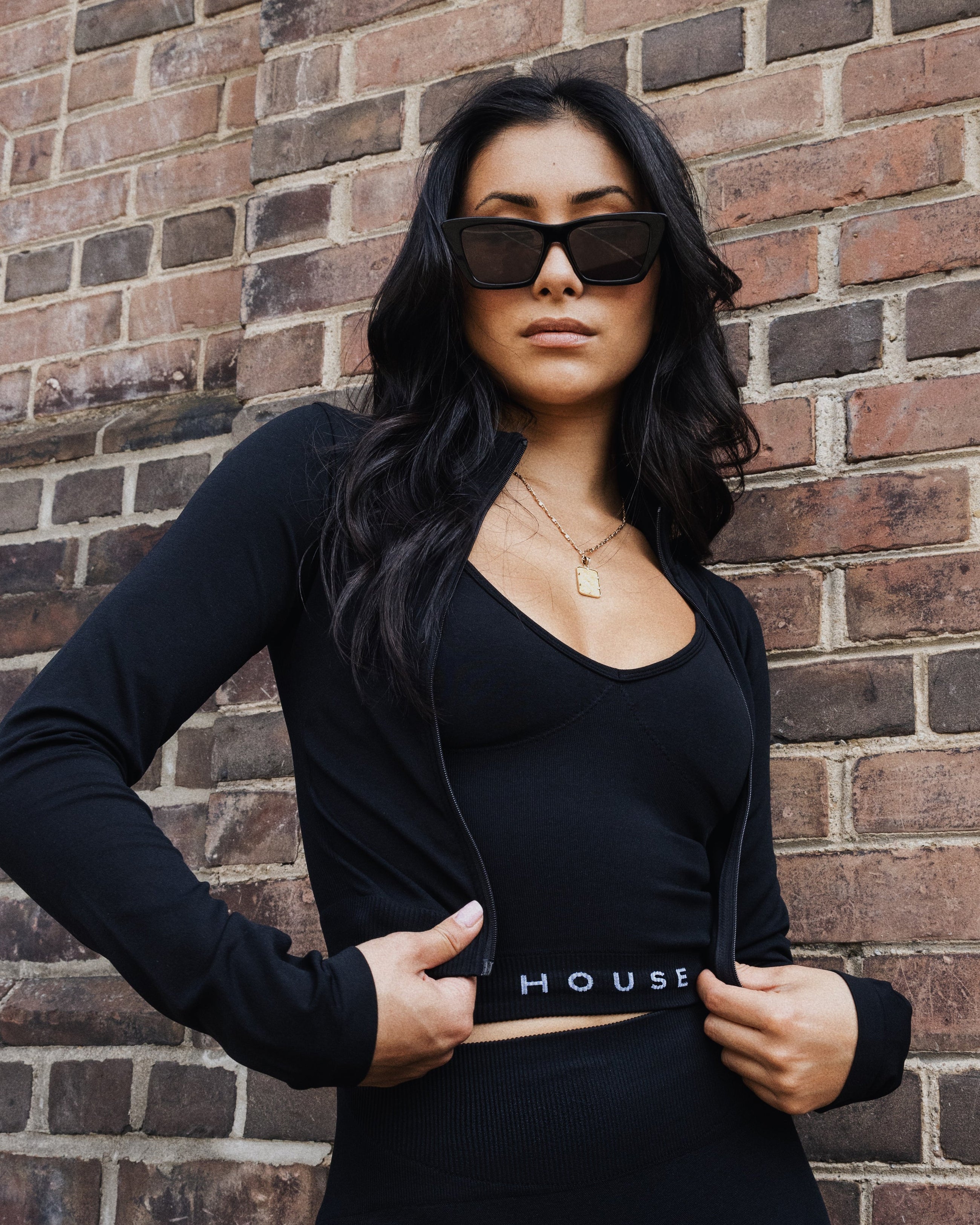 Seamless Longsleeve Full Zip - Black