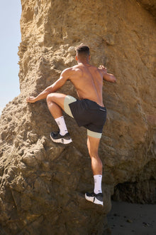 Mens Short Black Sea Green