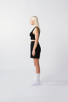 Womens Cropped Tank Black