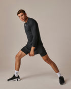 Mens athletic long sleeve in black