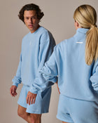 Quarter Zip 002 - Sky Blue