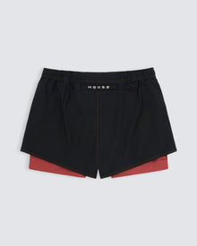 Sports shorts in black and red