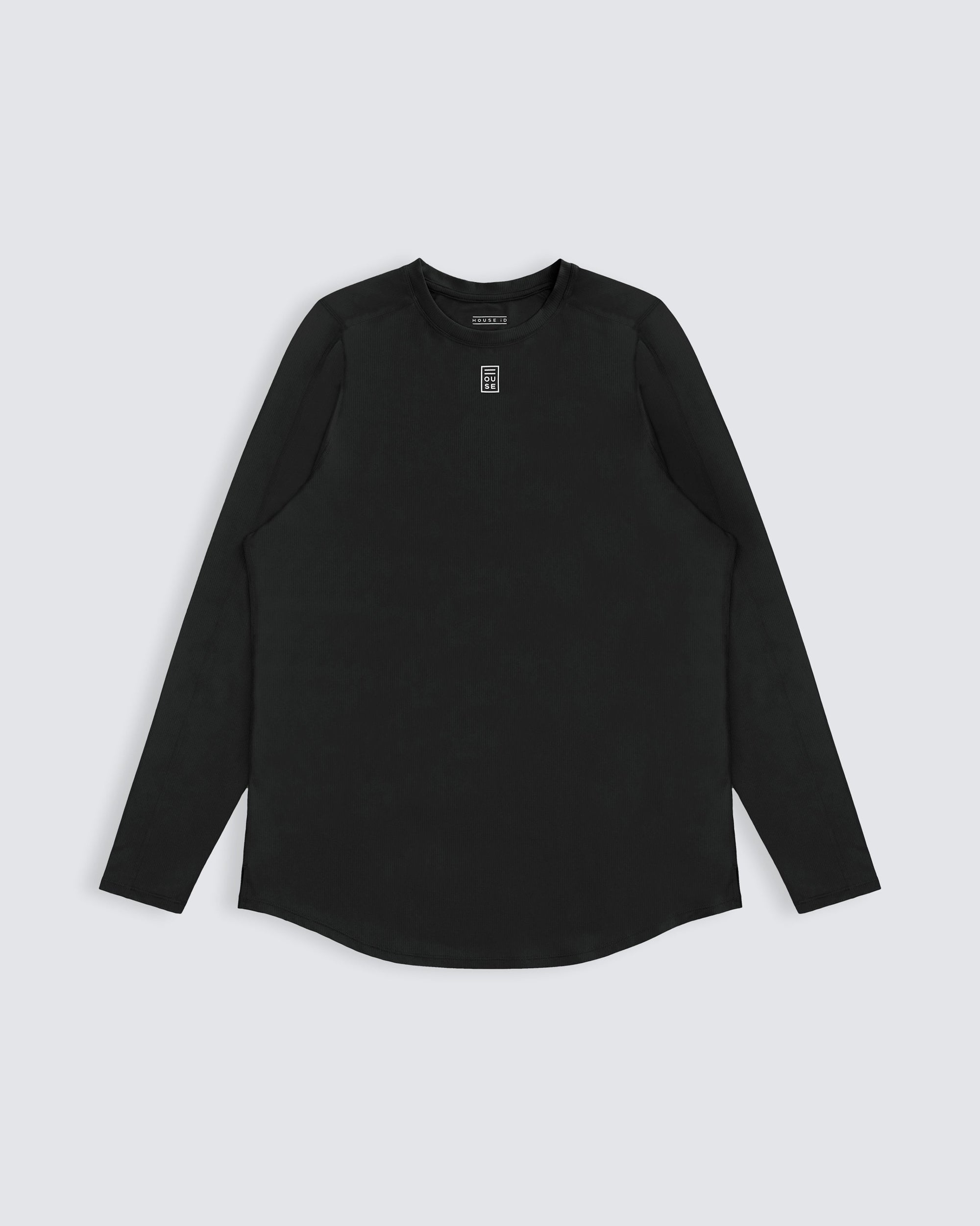 Mens athletic long sleeve in black