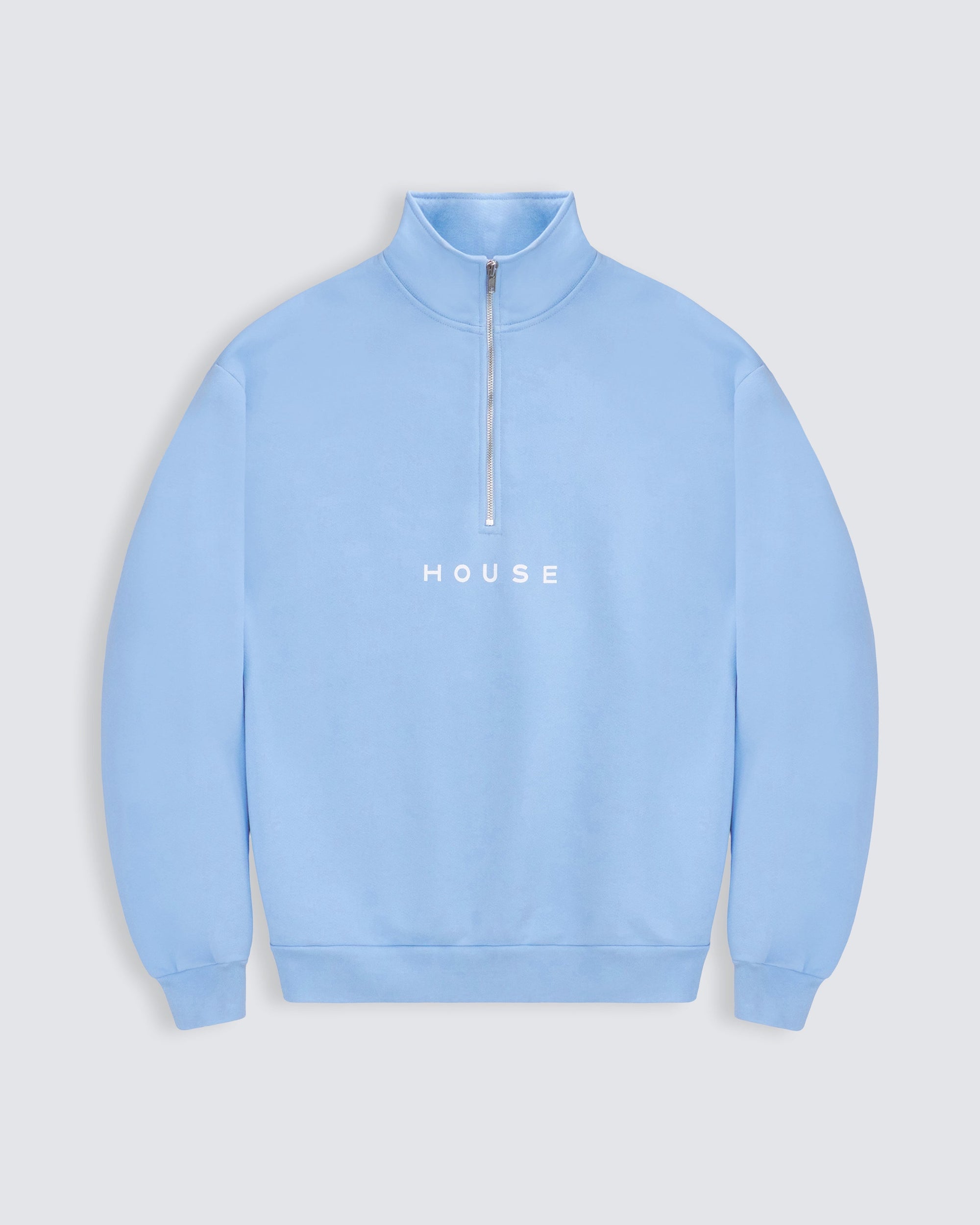 Quarter Zip 002 - Sky Blue
