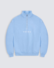 Quarter Zip 002 - Sky Blue