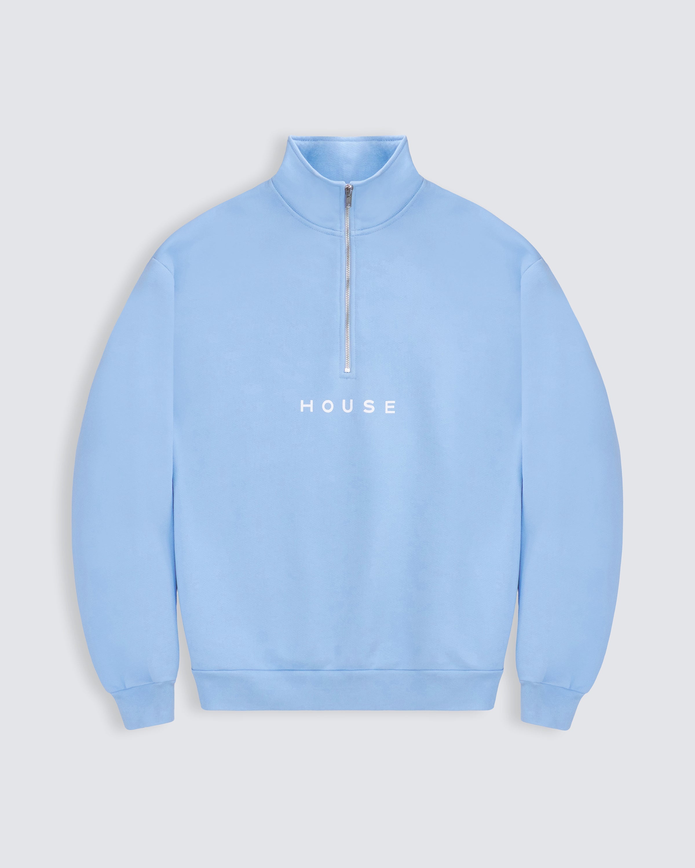 Quarter Zip 002 - Sky Blue