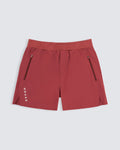 Unlined sports short in mars red