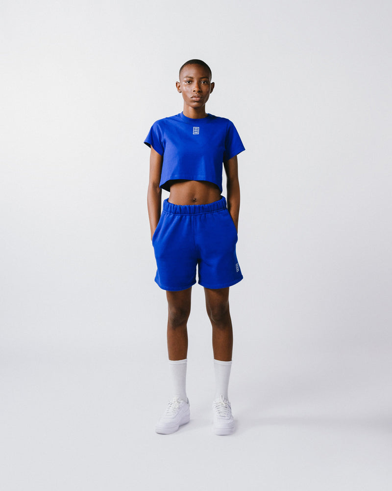FM Womens Cropped Tee Azul