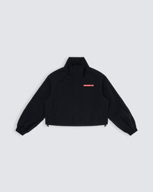 Cropped Cargo Jacket - Black
