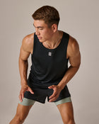 Mens Athletic Tank Black