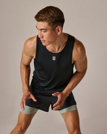Mens Athletic Tank Black