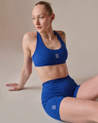 Womens bike short in azul