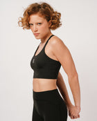 FM Womens Black Cropped Tank