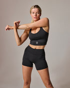 Womens Black Bike Shorts