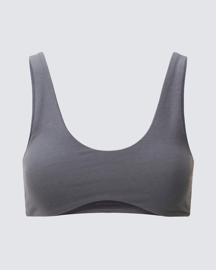 Jersey Bra - Dark Grey