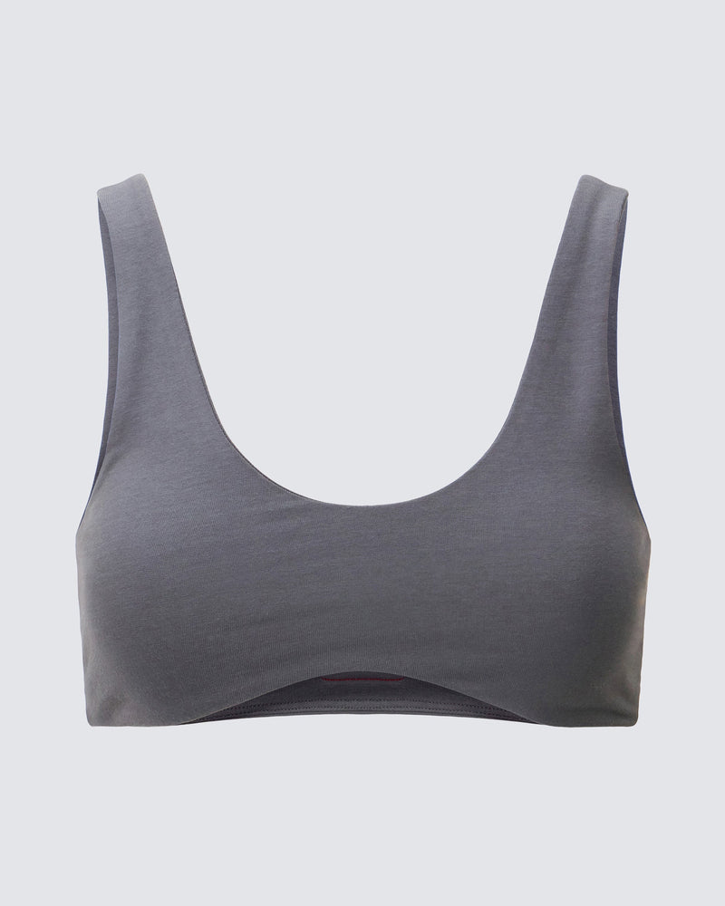 Jersey Bra - Dark Grey