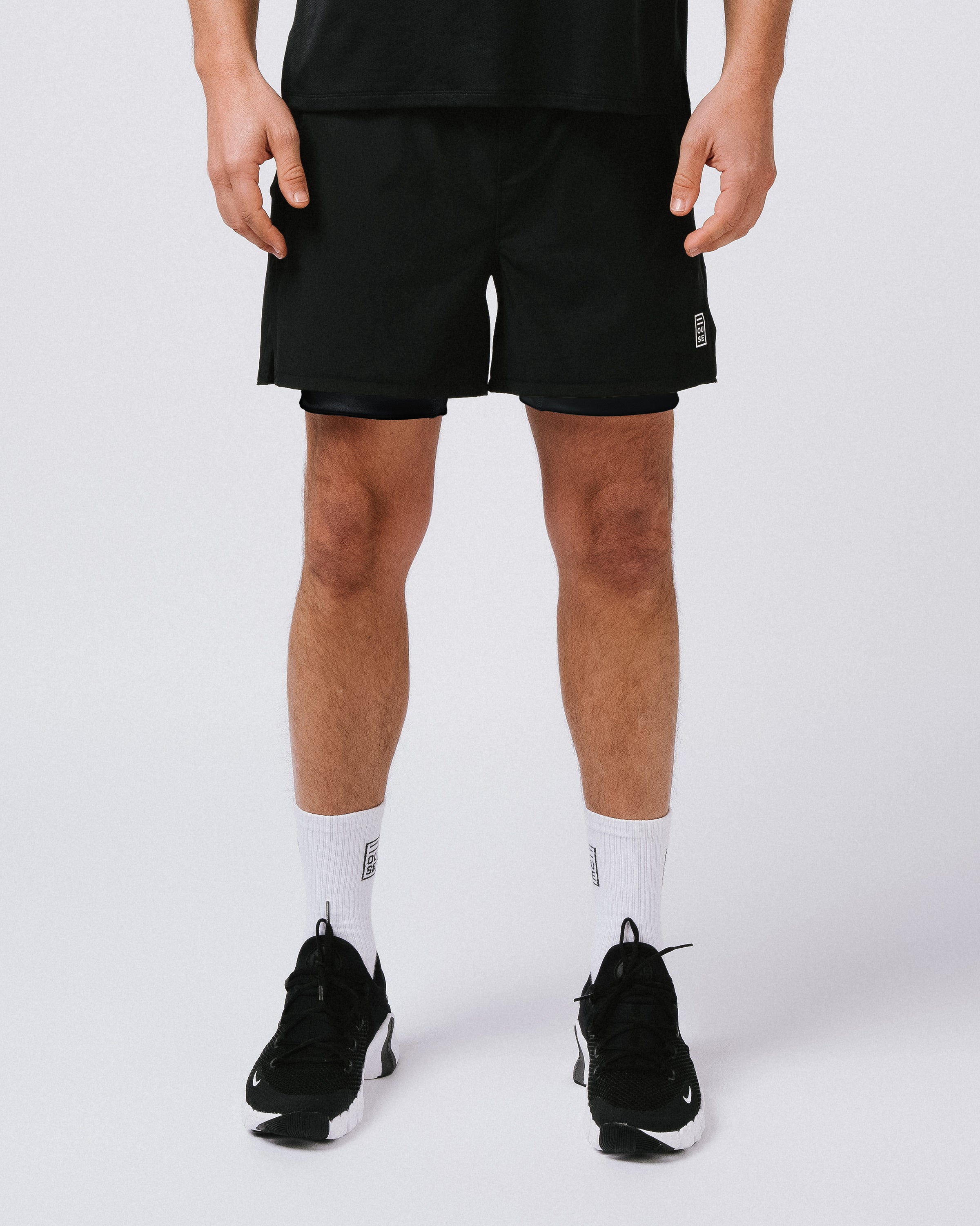 Mens Lined Short Black/Black