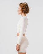 Womens Long Sleeve Off White